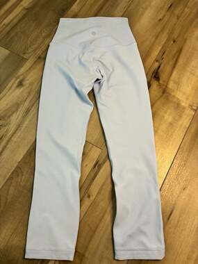 Lululemon Align High-Rise Crop 21" in Pastel Blue, Size 2